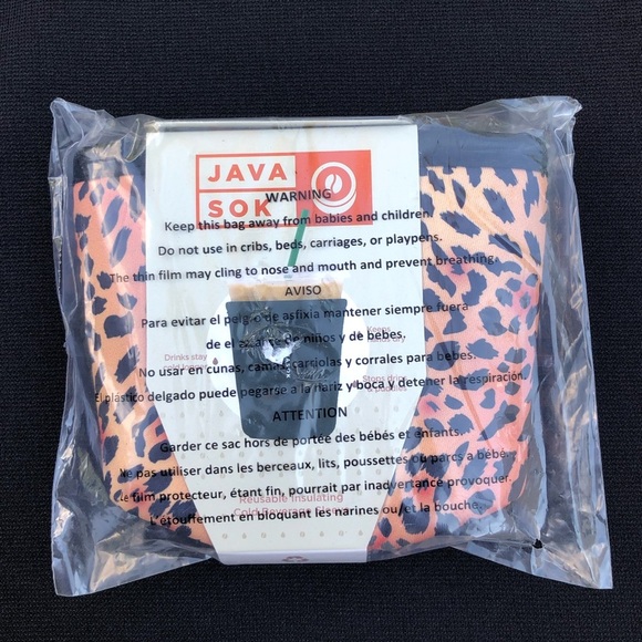 JAVASOK Cold Beverage Sleeve - Leopard Print - Small - JS11BANCA1X008 - Picture 3 of 4